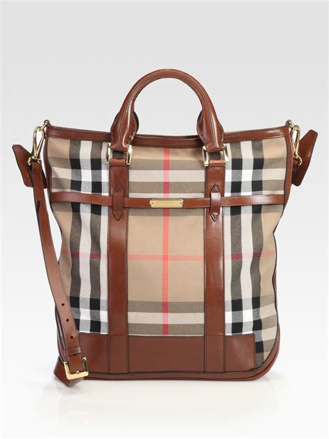 how to check authentic burberry bag|Burberry checked canvas tote bag.